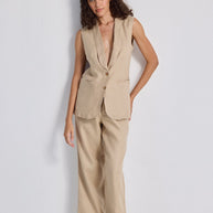 Reistor Sleeveless Hemp Jacket Set