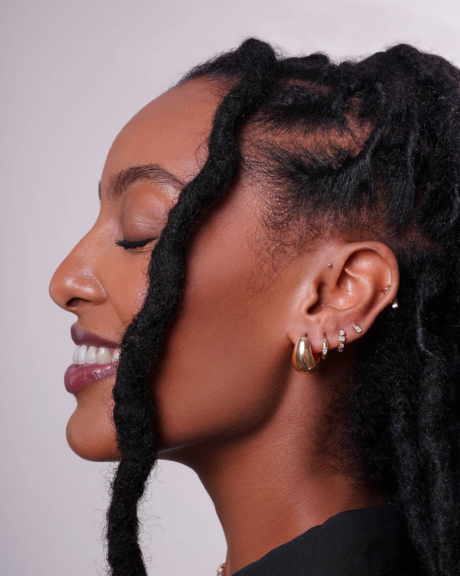 Zoe Lev 14k Gold Small Bubble Hoops