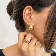 Zoe Lev 14k Gold Small Bubble Hoops