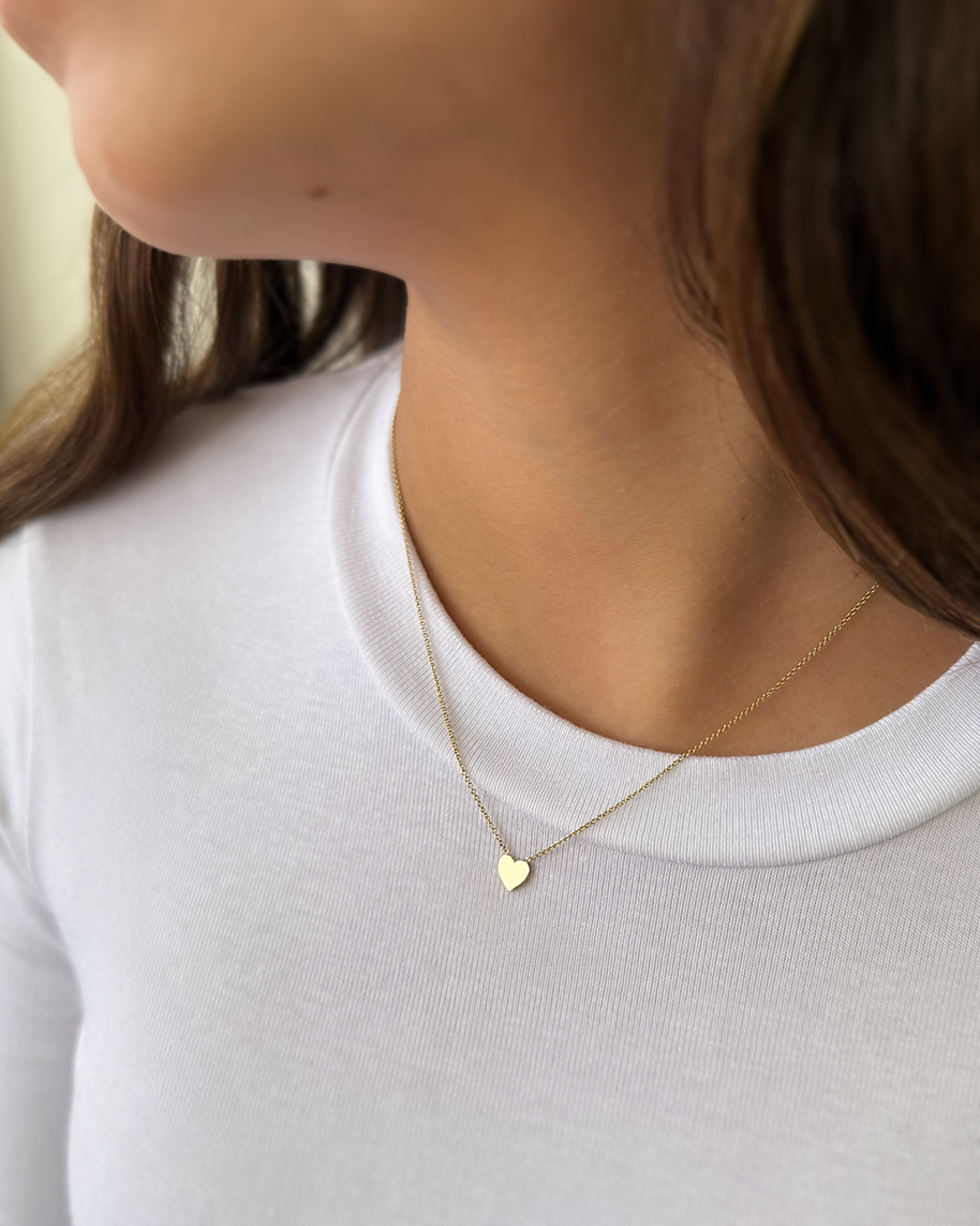 Zoe Lev Kids 14K Gold Heart Necklace