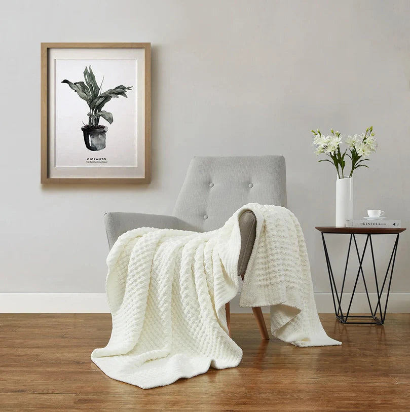 Sunday Citizen Waffle Lightweight Throw Blanket (more Colors)