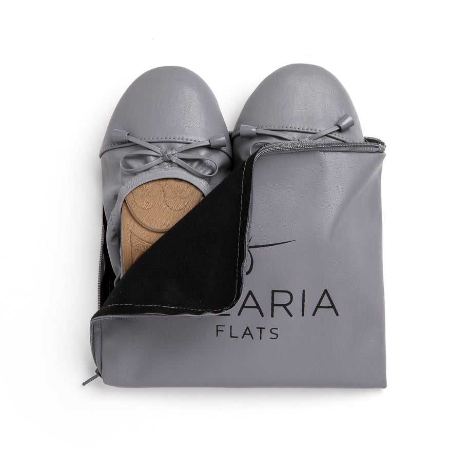 Talaria Premium Stone Grey Flats