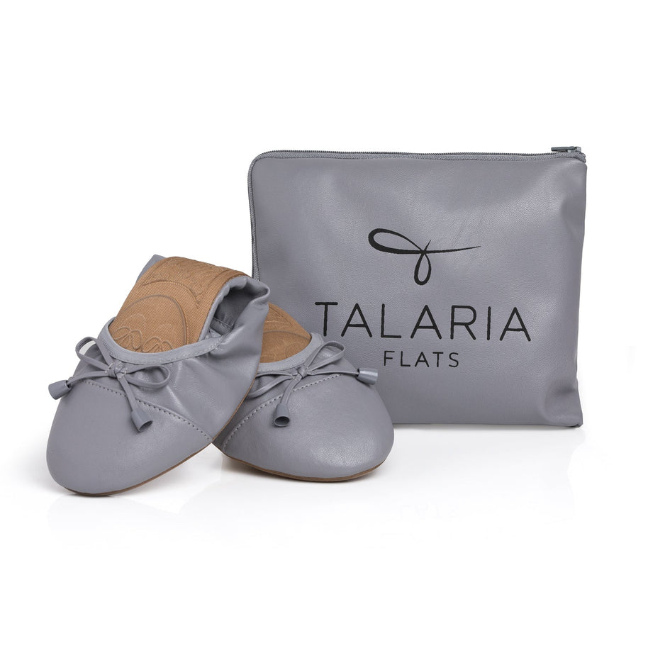 Talaria Premium Stone Grey Flats
