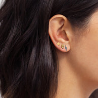 Zoe Lev 14k Gold Small Lightning Bolt Stud Earrings