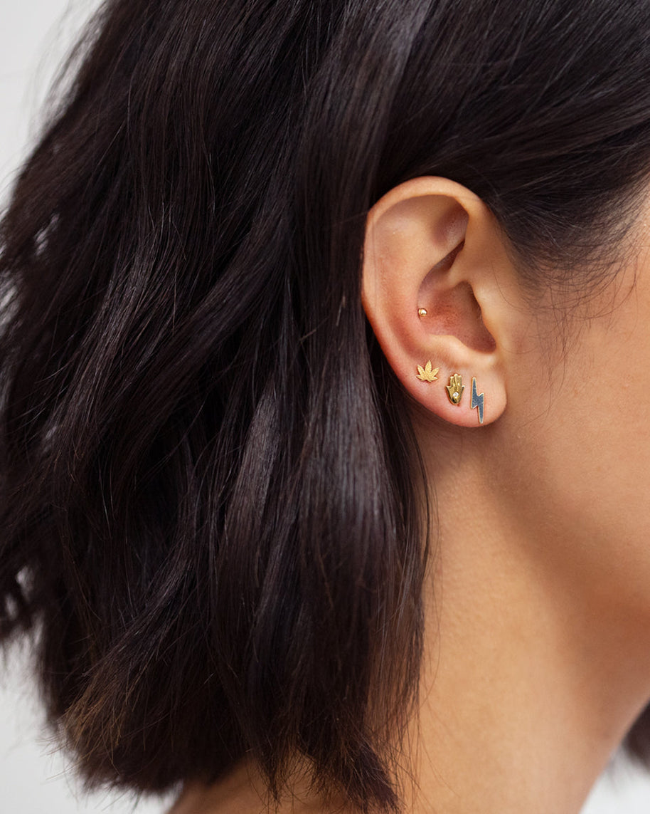 Zoe Lev 14k Gold Bead Stud Earrings