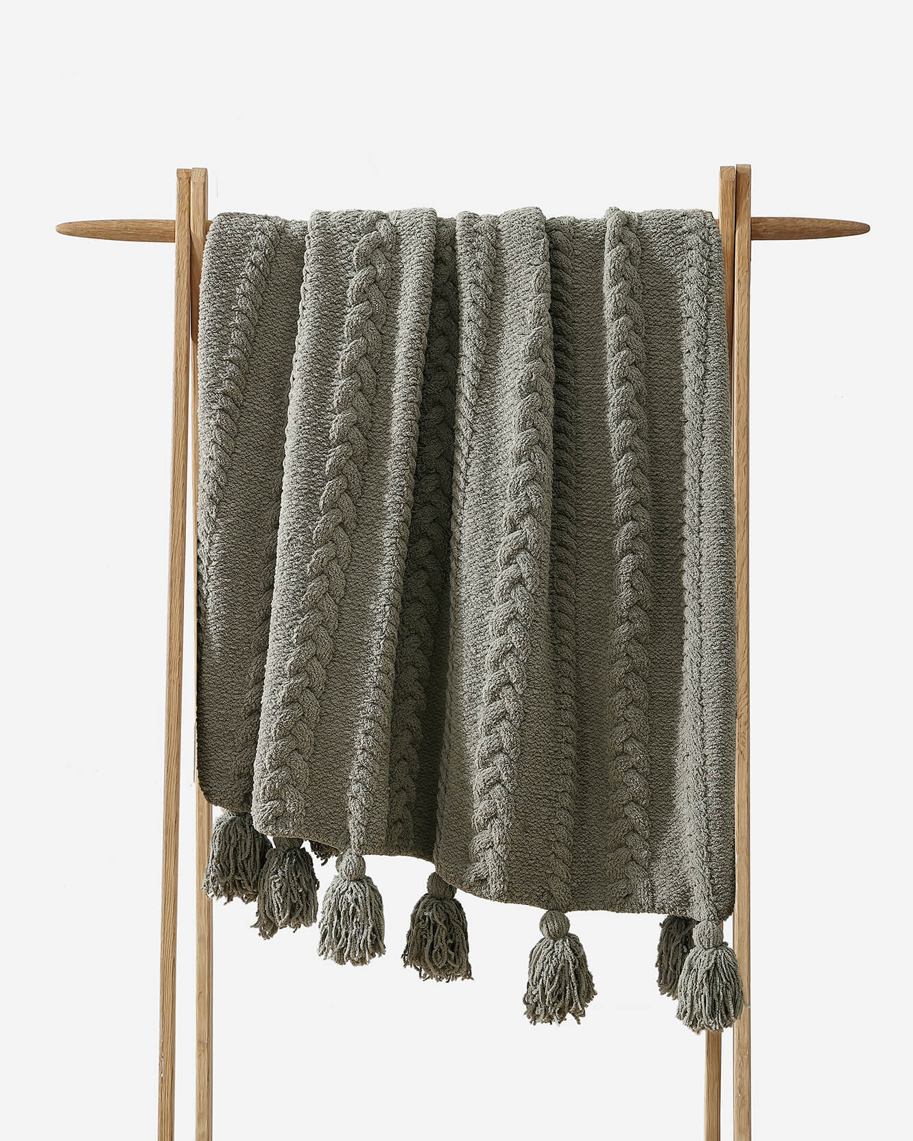 Sunday Citizen Braided Pom Pom Throw Blanket (more Colors)