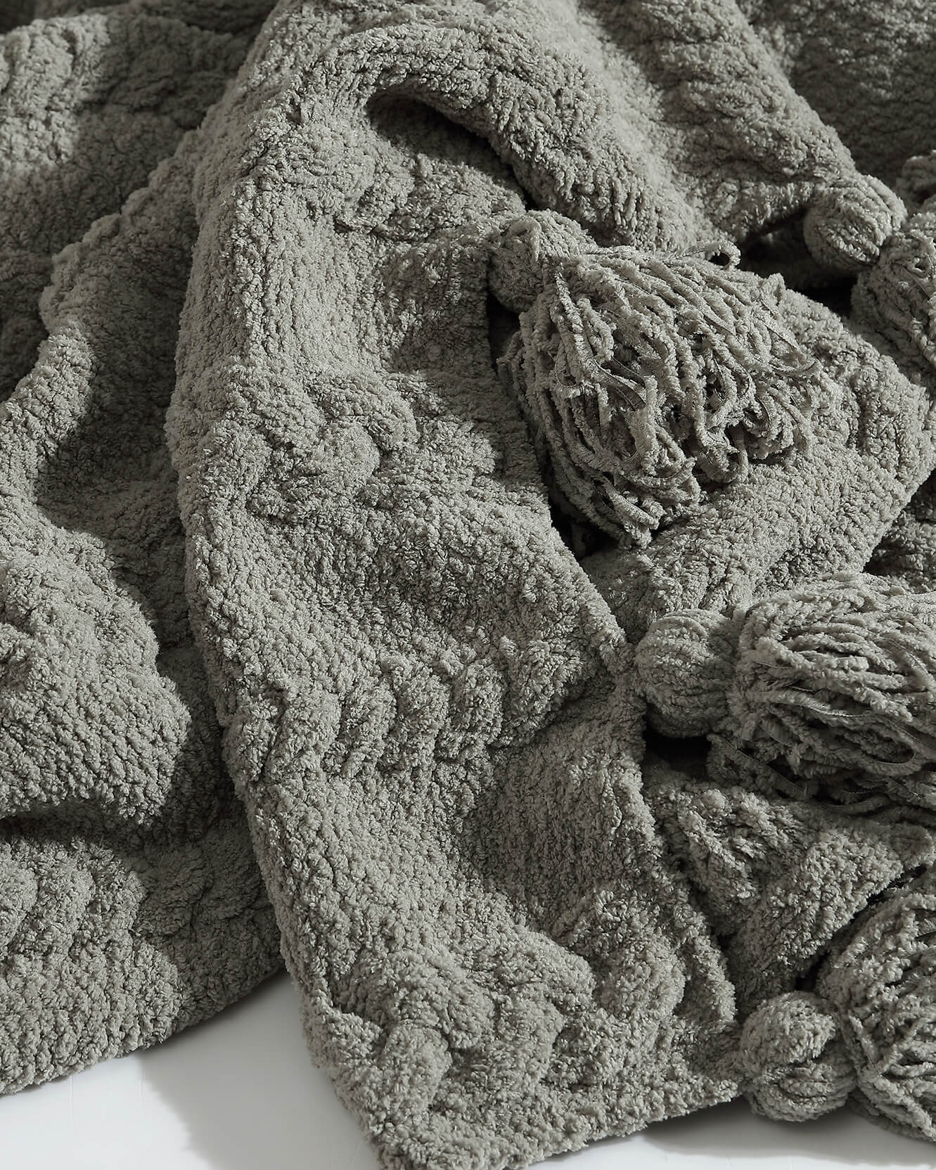 Sunday Citizen Braided Pom Pom Throw Blanket (more Colors)