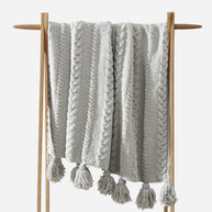 Sunday Citizen Braided Pom Pom Throw Blanket (more Colors)