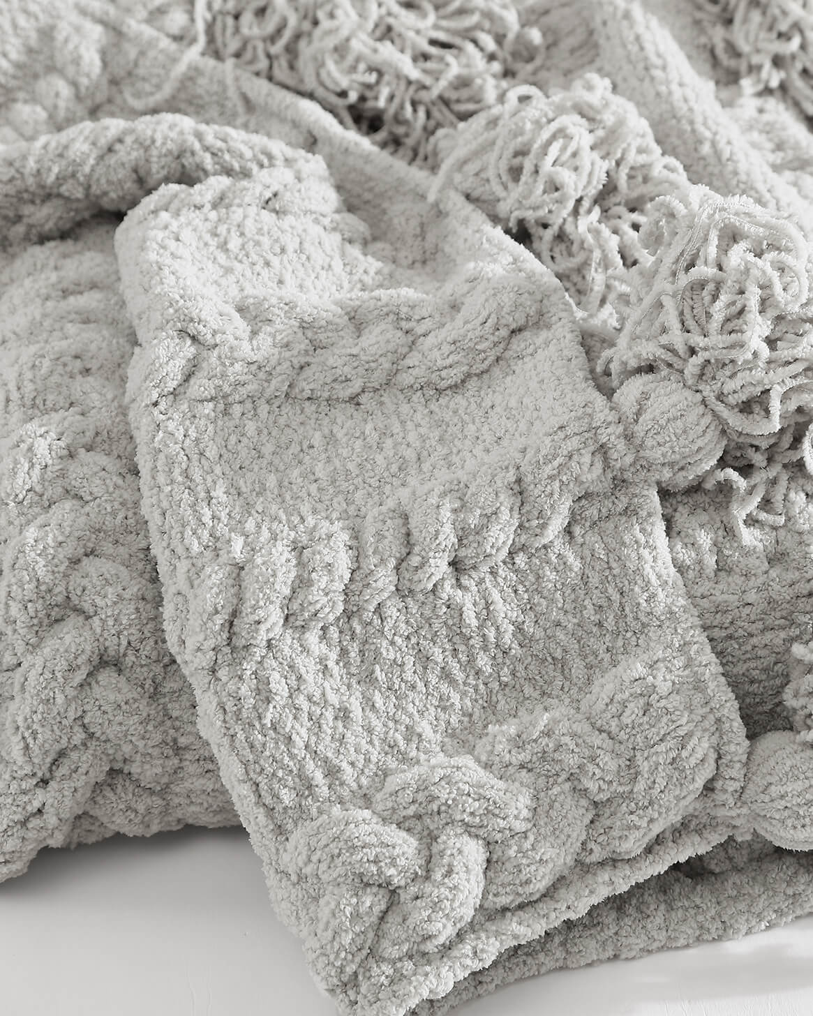 Sunday Citizen Braided Pom Pom Throw Blanket (more Colors)