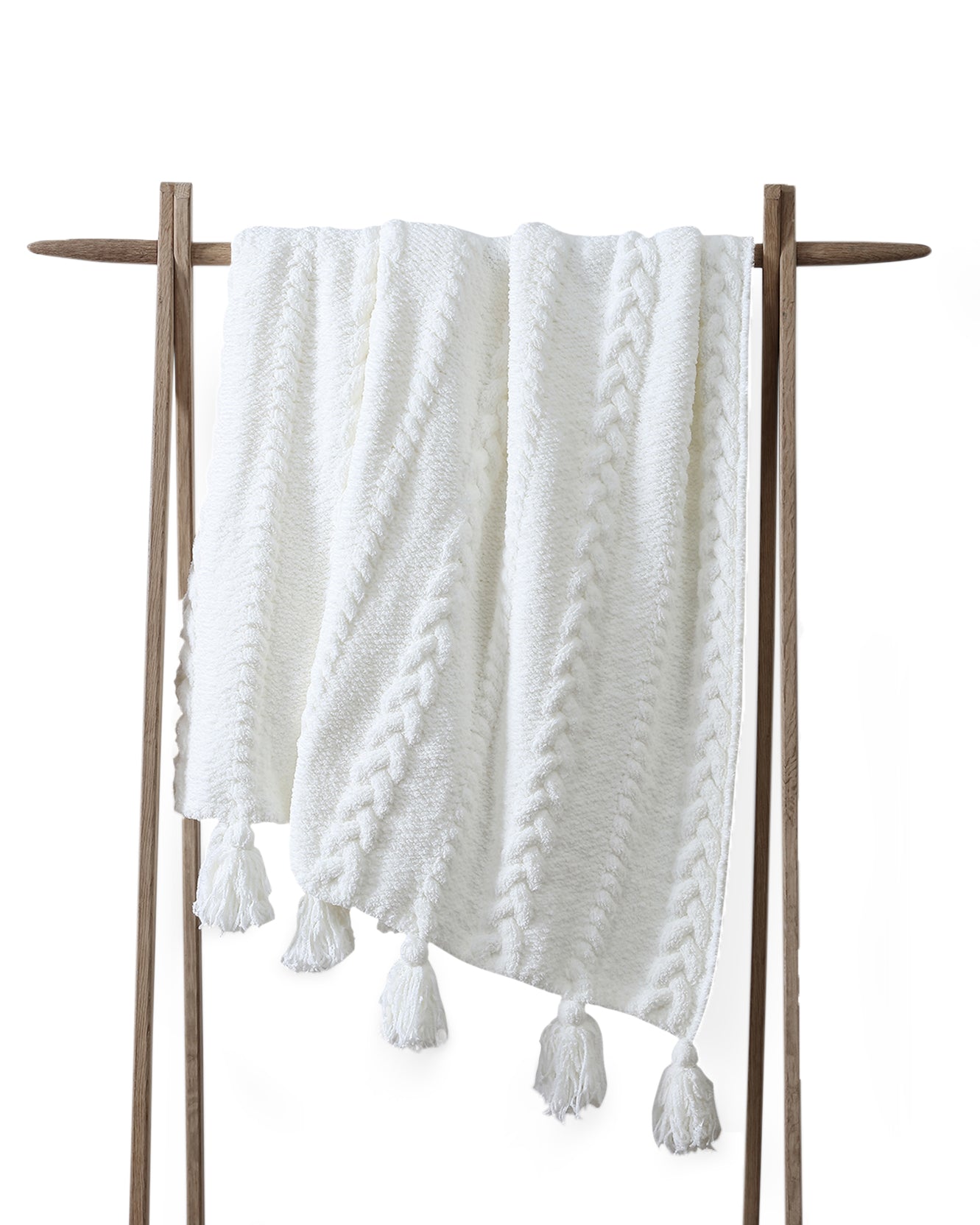 Sunday Citizen Braided Pom Pom Throw Blanket (more Colors)