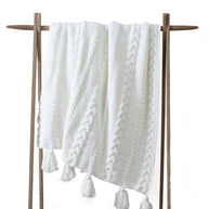 Sunday Citizen Braided Pom Pom Throw Blanket (more Colors)