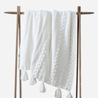 Sunday Citizen Braided Pom Pom Throw Blanket (more Colors)