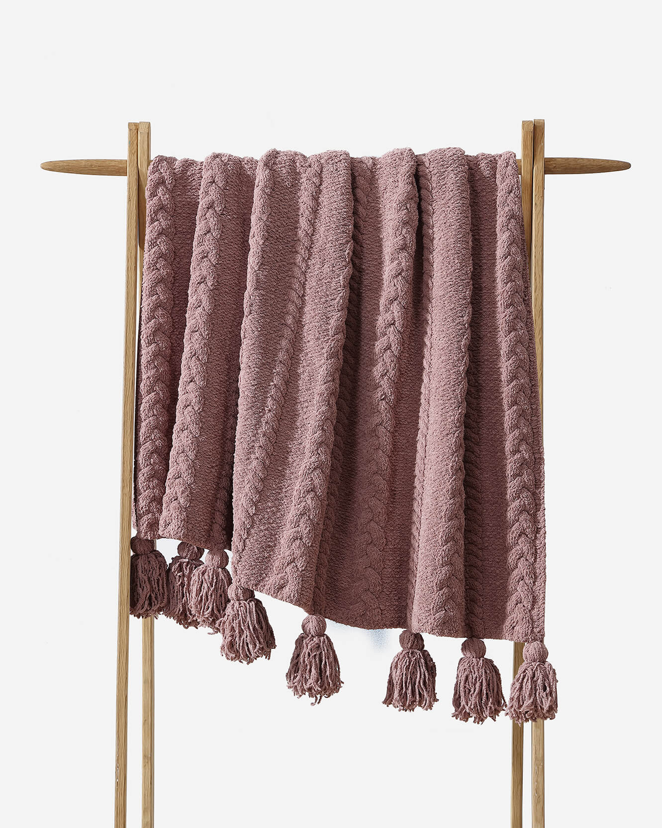 Sunday Citizen Braided Pom Pom Throw Blanket (more Colors)