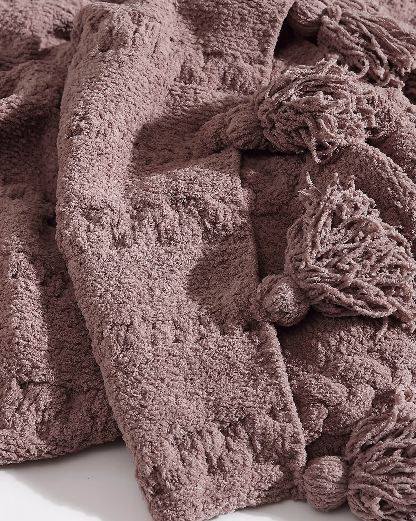 Sunday Citizen Braided Pom Pom Throw Blanket (more Colors)