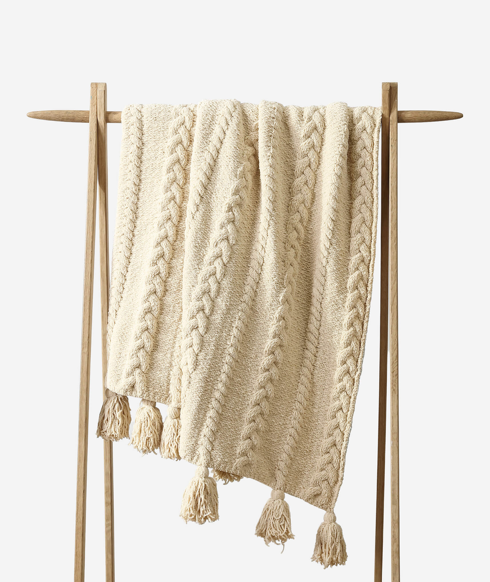 Sunday Citizen Braided Pom Pom Throw Blanket (more Colors)
