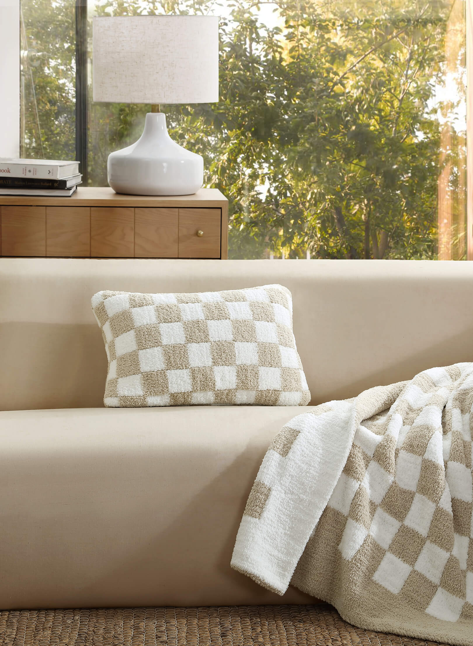 Sunday Citizen Checkerboard Mini Pillow (more Colors)