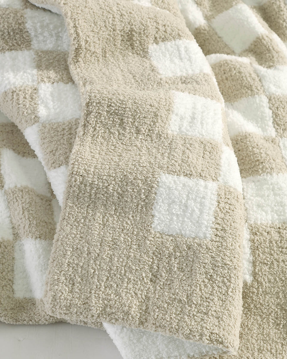 Sunday Citizen Checkerboard Throw Blanket (more Colors)