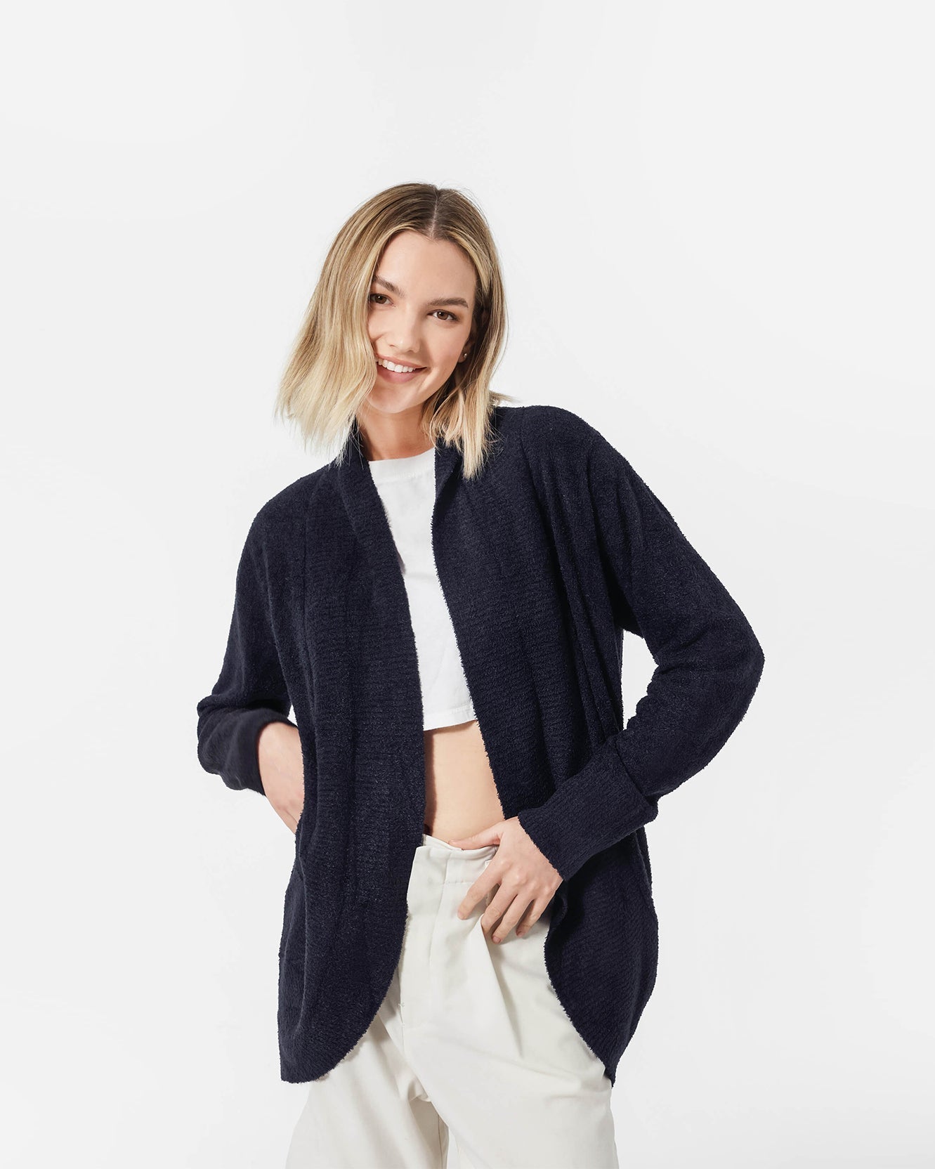 Sunday Citizen Cloud Cool Relaxed Open Front Cardigan (more colors)