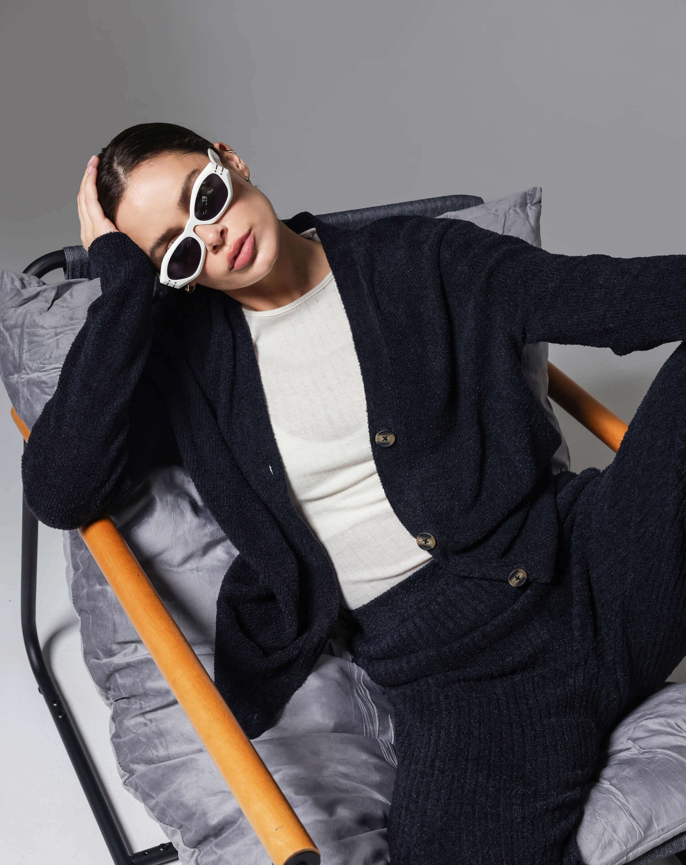 Sunday Citizen Cloud Cool Oversized Ribbed Buttoned Cardigan (more colors)