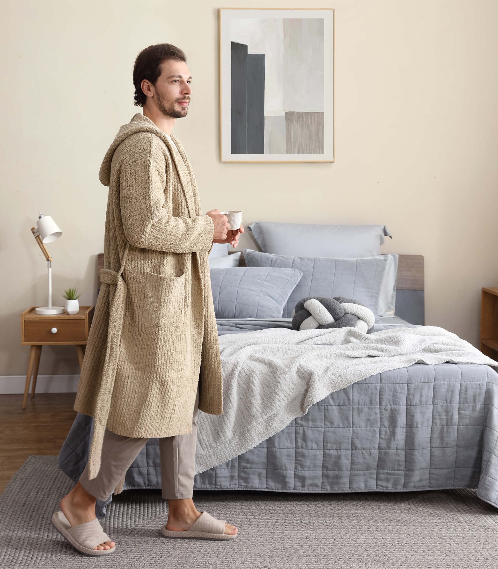 Sunday Citizen Ribbed Hooded Robe (more colors)