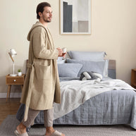 Sunday Citizen Ribbed Hooded Robe (more colors)