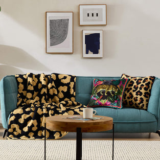 Sunday Citizen Vintage Leopard Throw Pillow