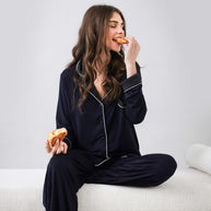 Sunday Citizen Naked Modal Long PJ Set (more colors)