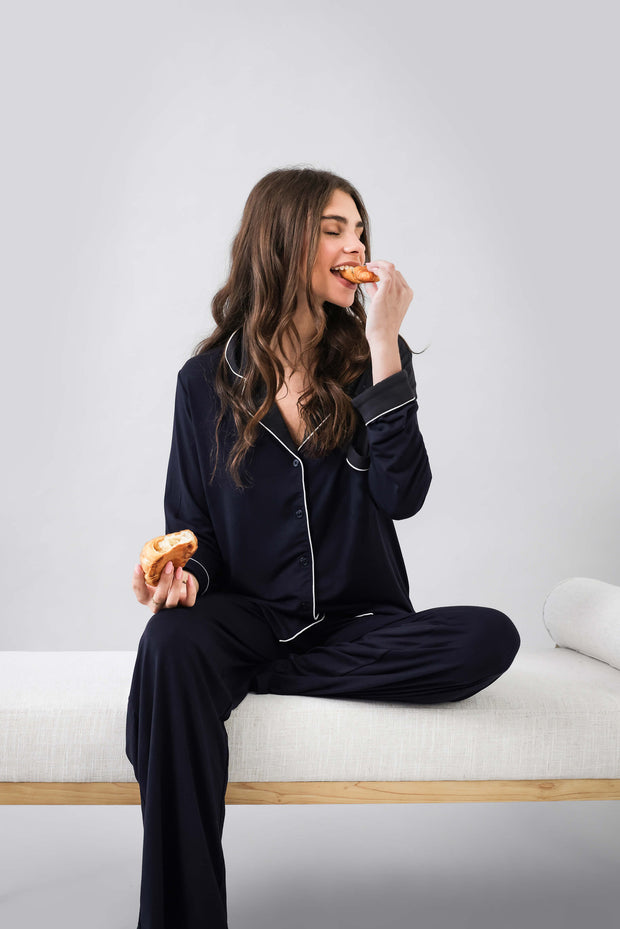 Sunday Citizen Naked Modal Long PJ Set (more colors)