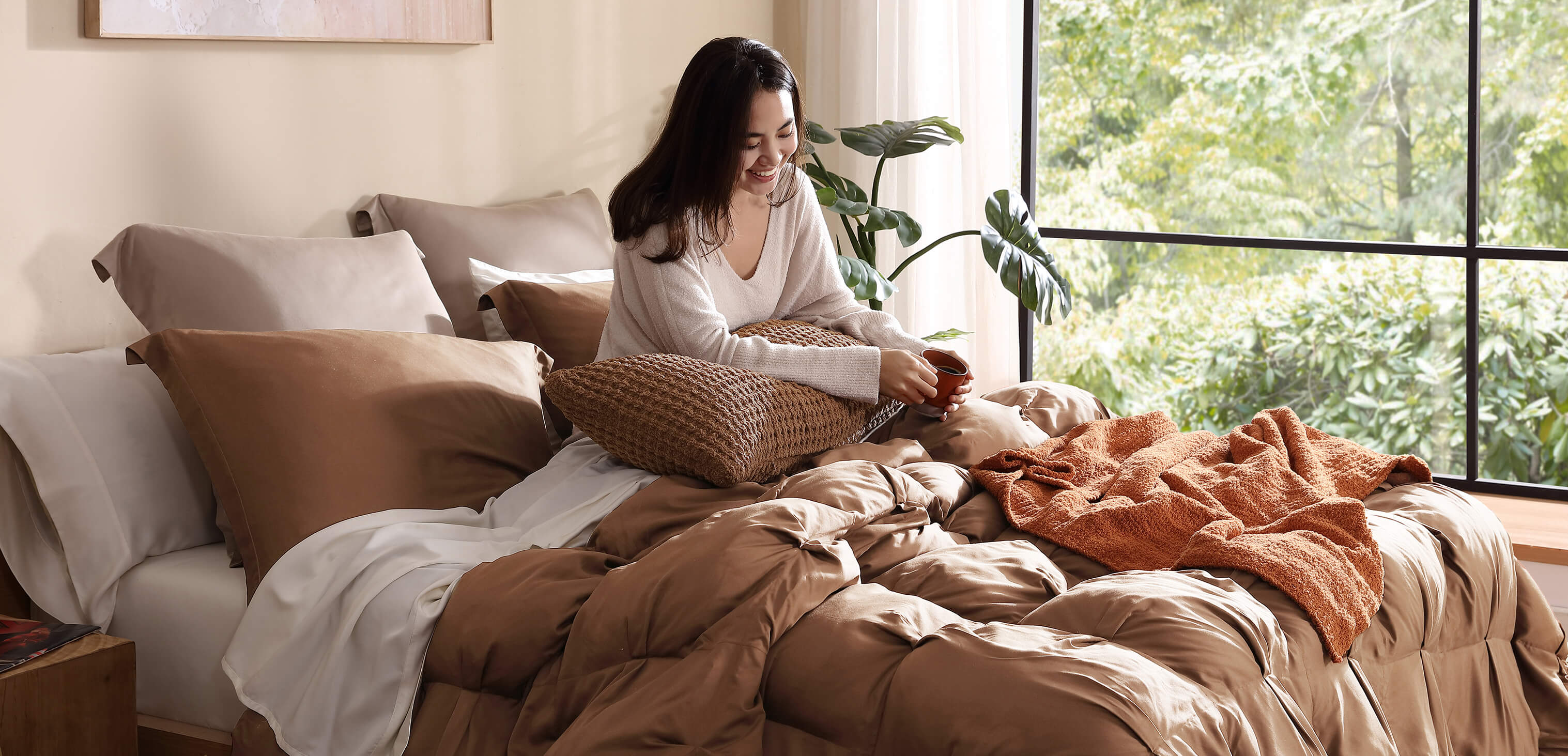 Sunday Citizen Natural Premium Bamboo Sham Set (more Colors)