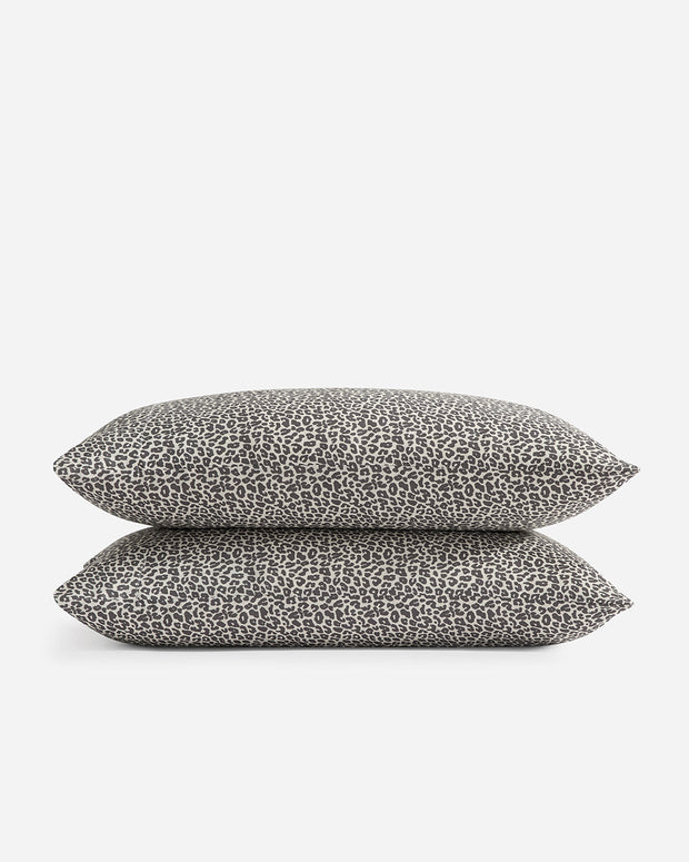 Sunday Citizen Silky Lyocell Leopard Print Pillowcase