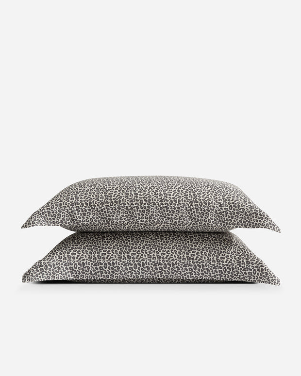 Sunday Citizen Silky Lyocell Leopard Print Sham Set