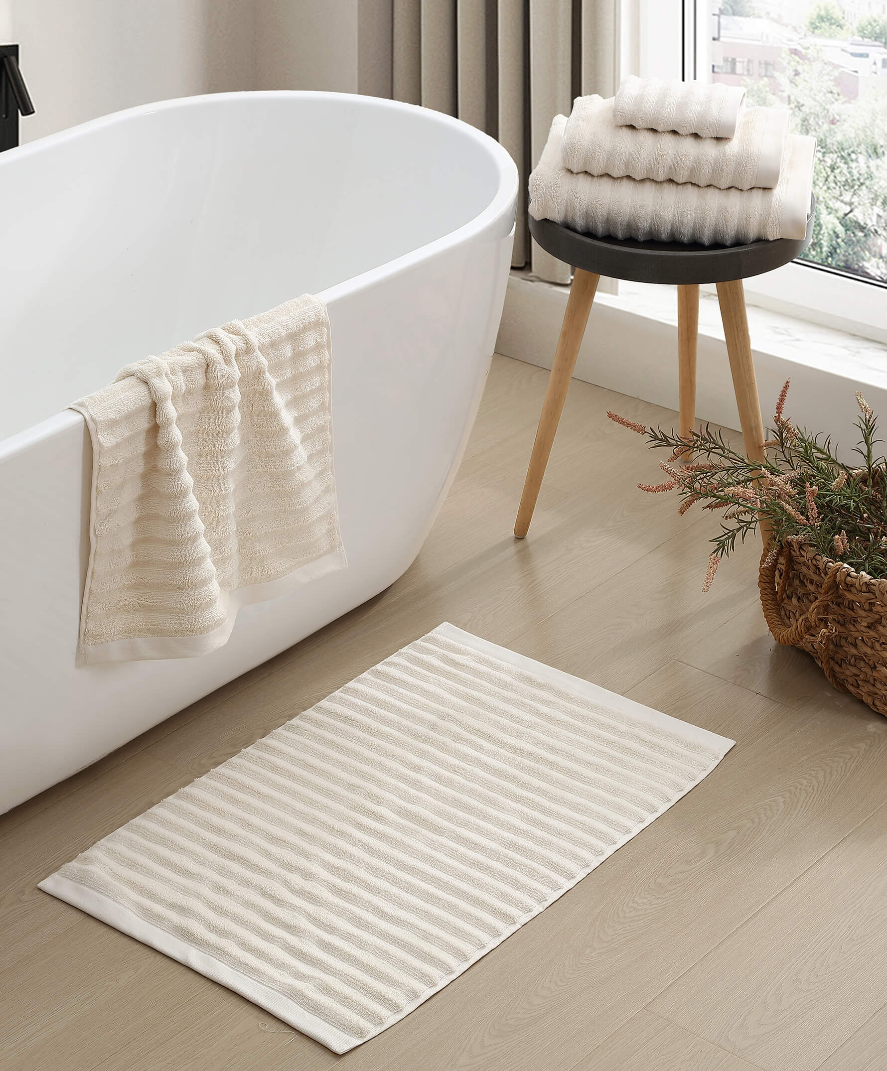 Sunday Citizen Turkish Cotton Rib Bath Mat (more Colors)