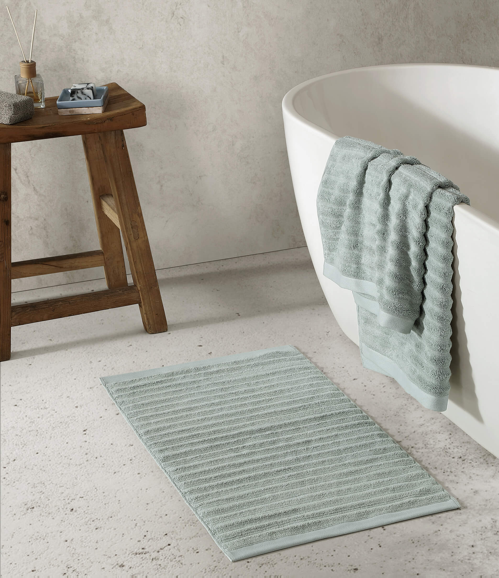 Sunday Citizen Turkish Cotton Rib Bath Mat (more Colors)