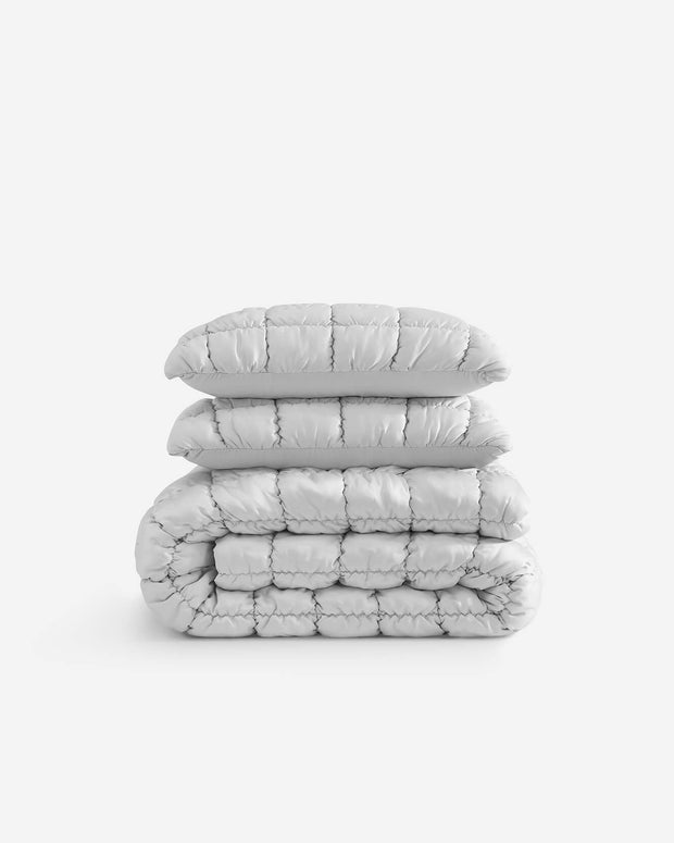 Sunday Citizen Silky Lyocell Puff Comforter Bundle