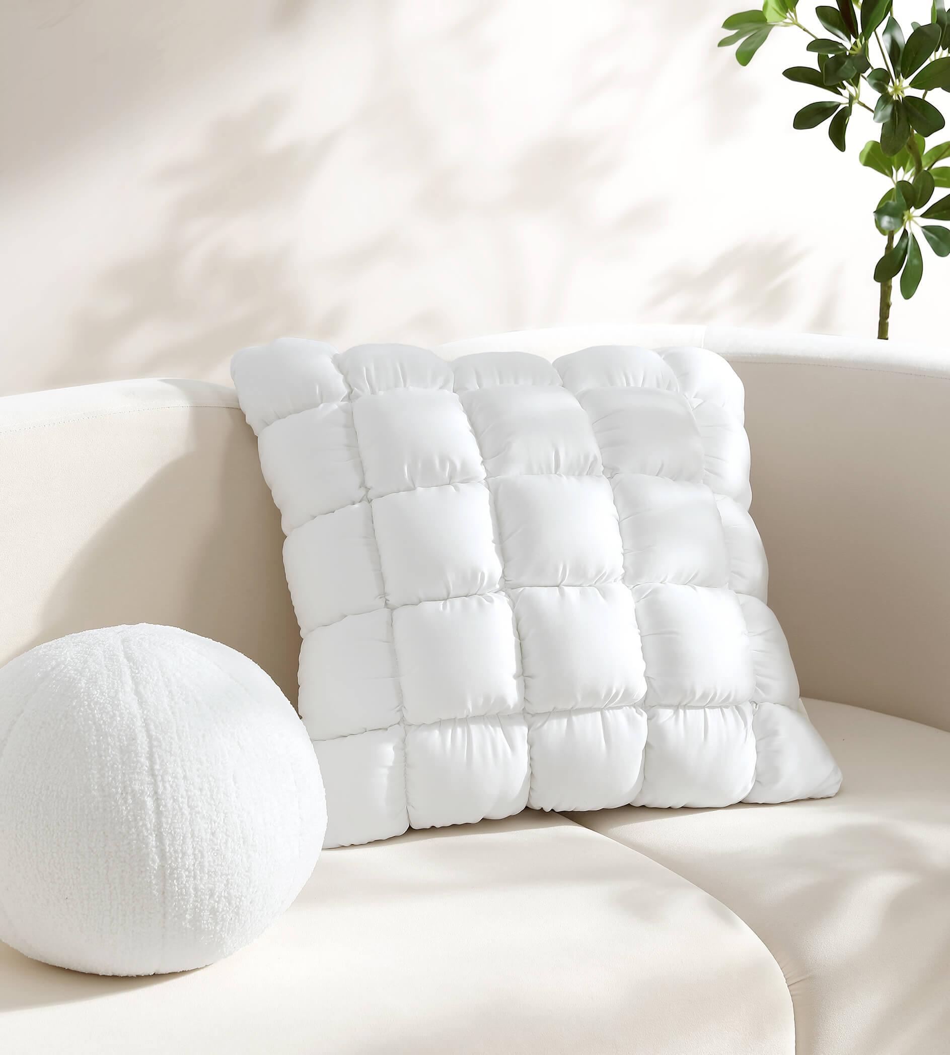 Sunday Citizen Silky Lyocell Puff Throw Pillow (more Colors)