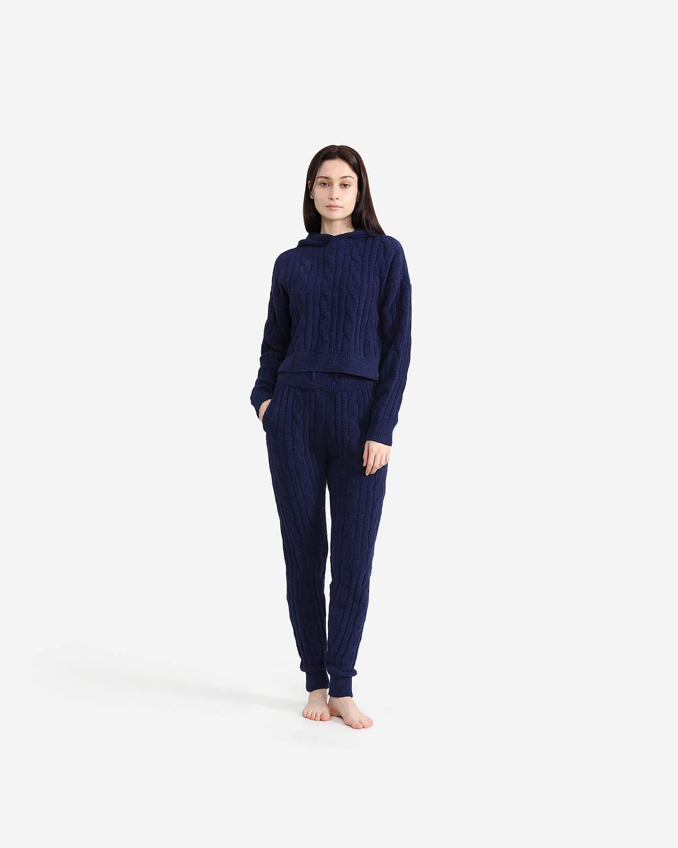 Sunday Citizen Snug Lite Braided Cropped Hoodie (more Colors)