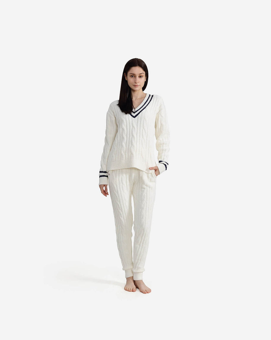 Sunday Citizen Snug Lite Braided V- Neck Pullover (more Colors)