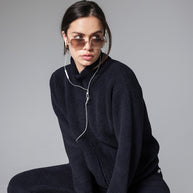 Sunday Citizen Snug Lite Mock Neck Zip-Up