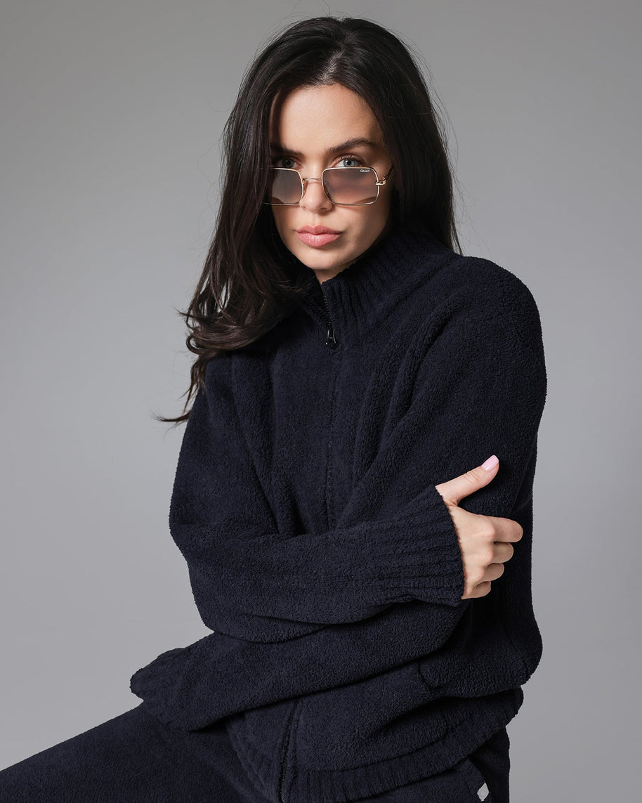 Sunday Citizen Snug Lite Mock Neck Zip-Up