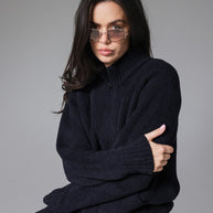 Sunday Citizen Snug Lite Mock Neck Zip-Up