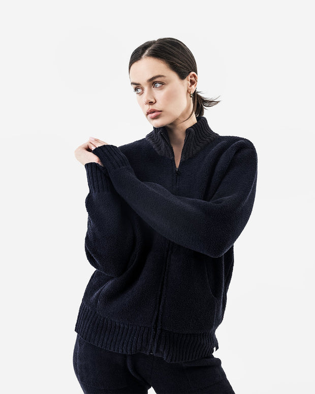 Sunday Citizen Snug Lite Mock Neck Zip-Up