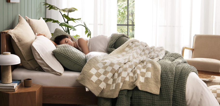 Sunday Citizen Checkerboard Throw Blanket (more Colors)