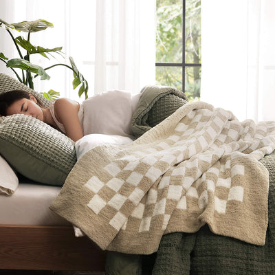 Sunday Citizen Checkerboard Throw Blanket (more Colors)