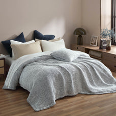 Sunday Citizen Two-Tone Snug Ribbed Bamboo Duvet Cover (more Colors)