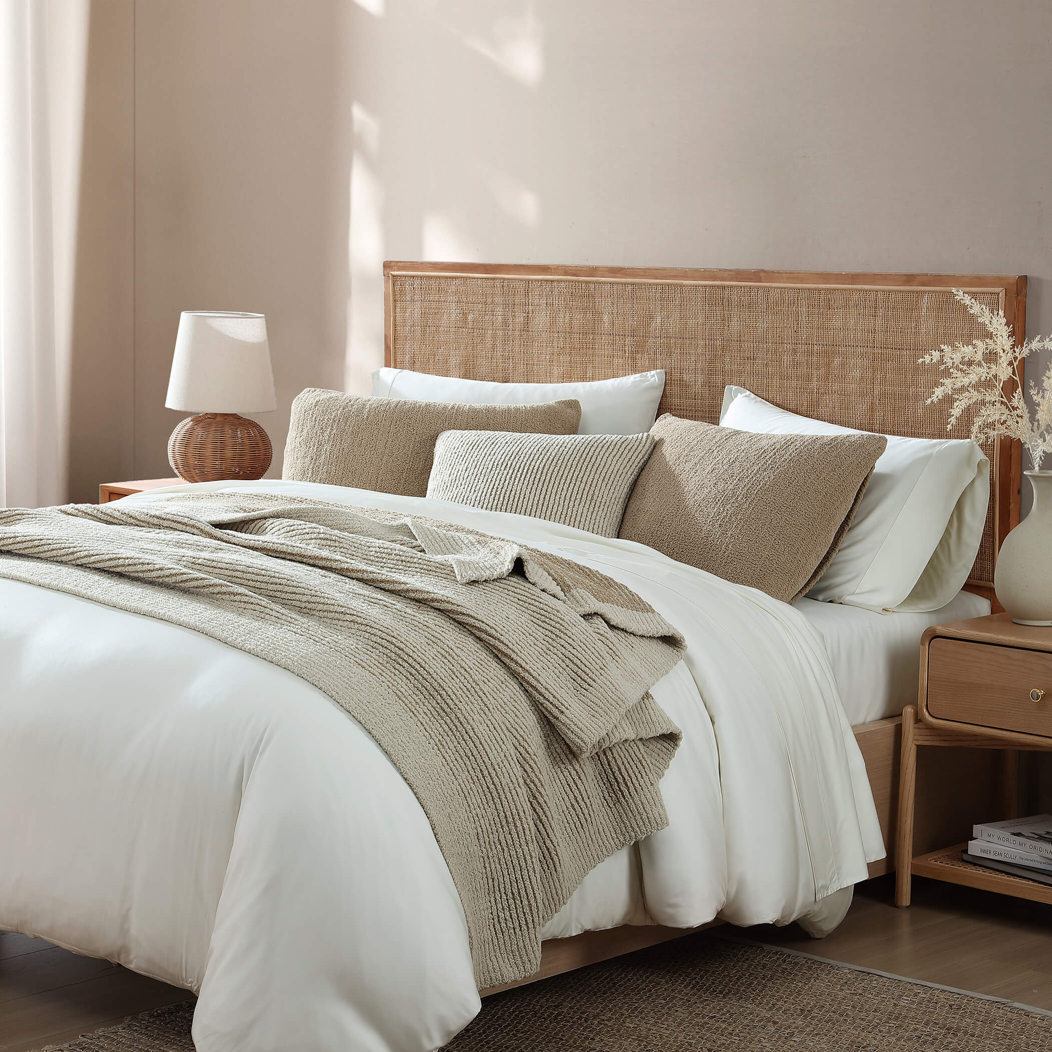 Sunday Citizen Two-Tone Ribbed Bed Blanket (more Colors)