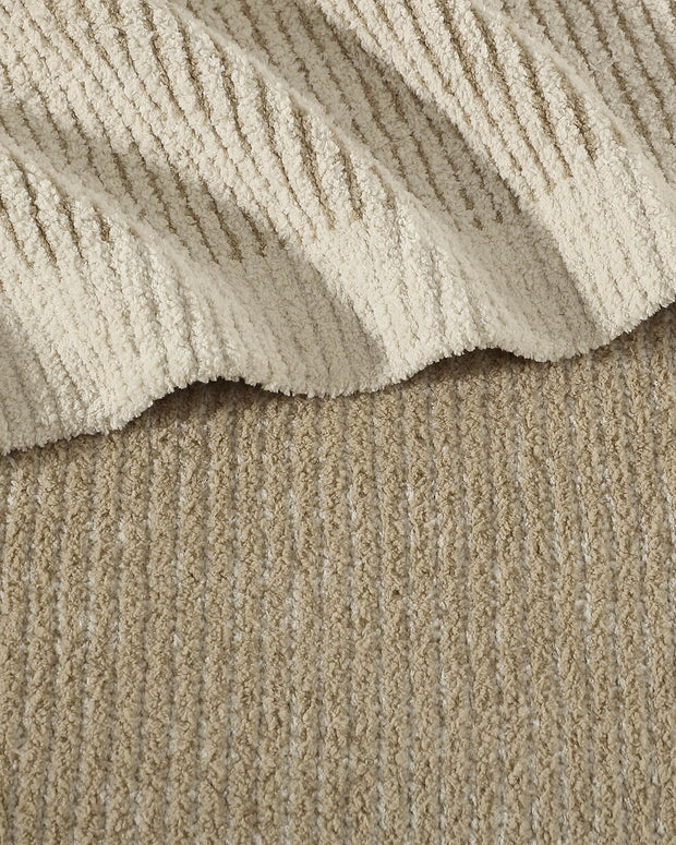 Sunday Citizen Two-Tone Ribbed Bed Blanket (more Colors)
