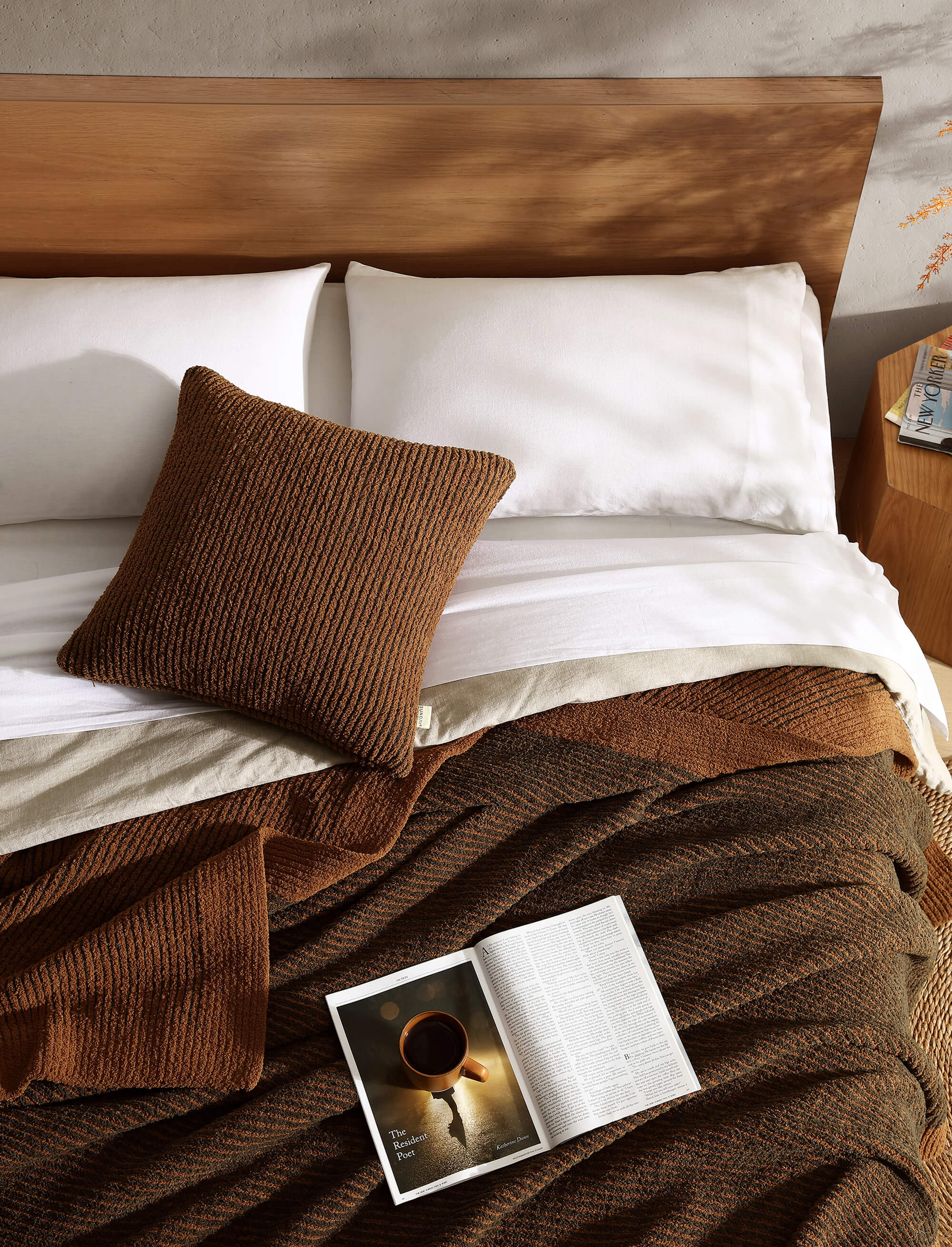 Sunday Citizen Two-Tone Ribbed Bed Blanket (more Colors)