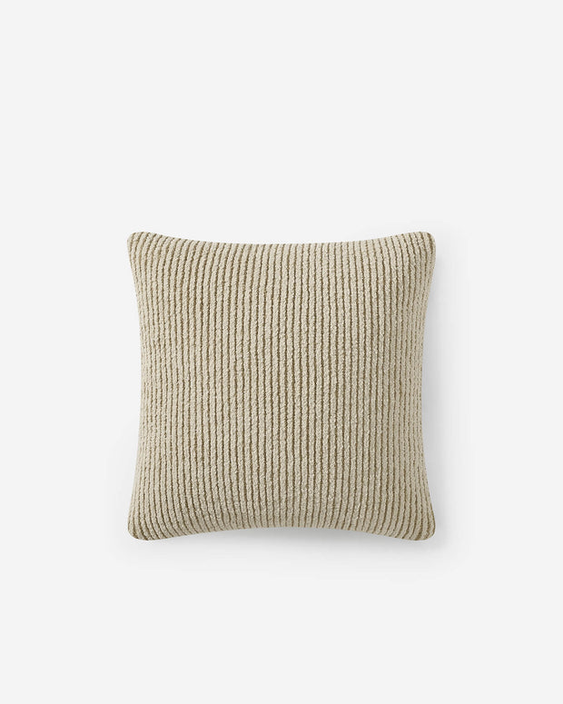 Sunday Citizen Two-Tone Ribbed Throw Pillow (more Colors)