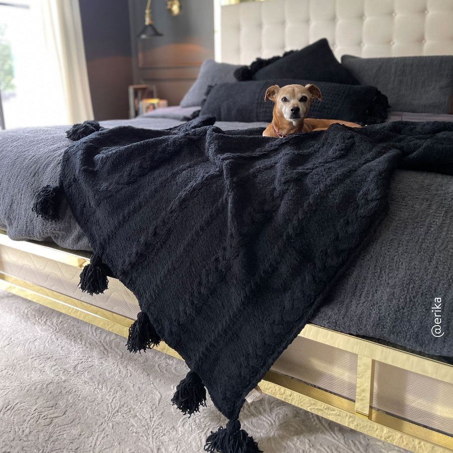 Sunday Citizen Braided Pom Pom Throw Blanket (more Colors)