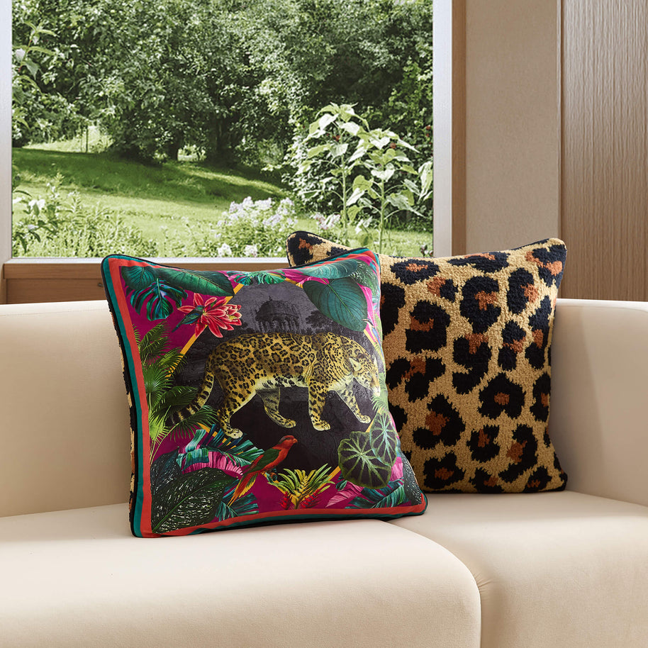 Sunday Citizen Vintage Leopard Throw Pillow